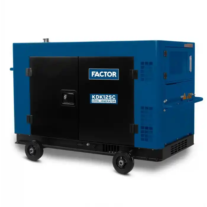 Factor KDK12SC Kabinli Su Soğutmalı Dizel Monofaze Jeneratör 12 kVa