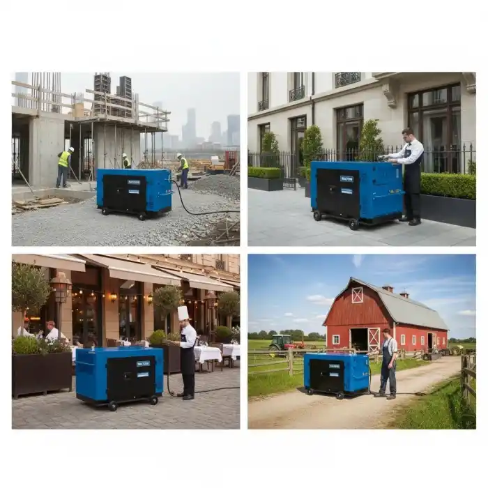 Factor KDK13500SC3 Kabinli Marşlı Dizel Trifaze Jeneratör 13,5 kVa