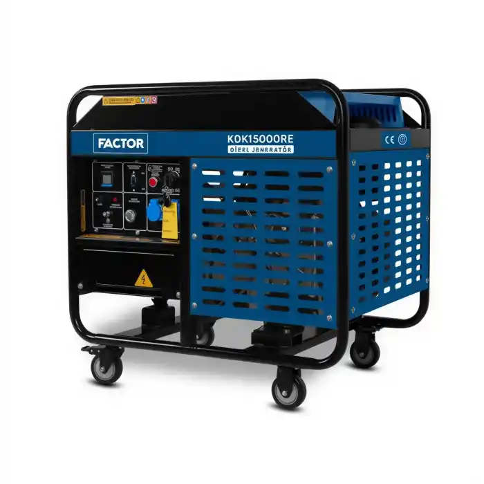 Factor KDK15000RE Dizel Monofaze Jeneratör 15Kw