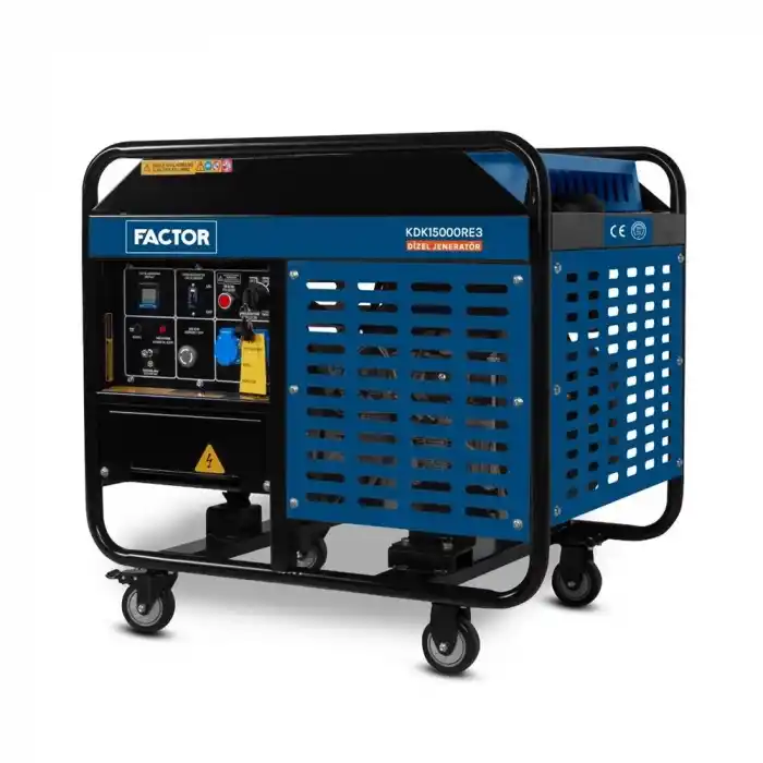 Factor KDK15000RE3 Dizel Trifaze Jeneratör 15Kw