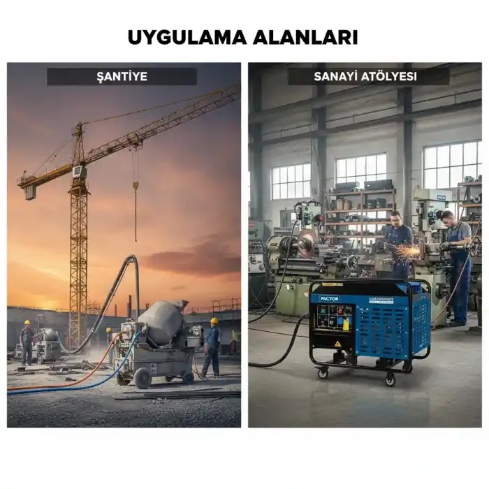 Factor KDK23500RE3 Marşlı Dizel Trifaze Jeneratör 23 kVa
