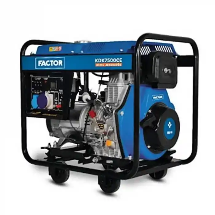 Factor KDK7500CE Marşlı Dizel Monofaze Jeneratör 6,9 kWA