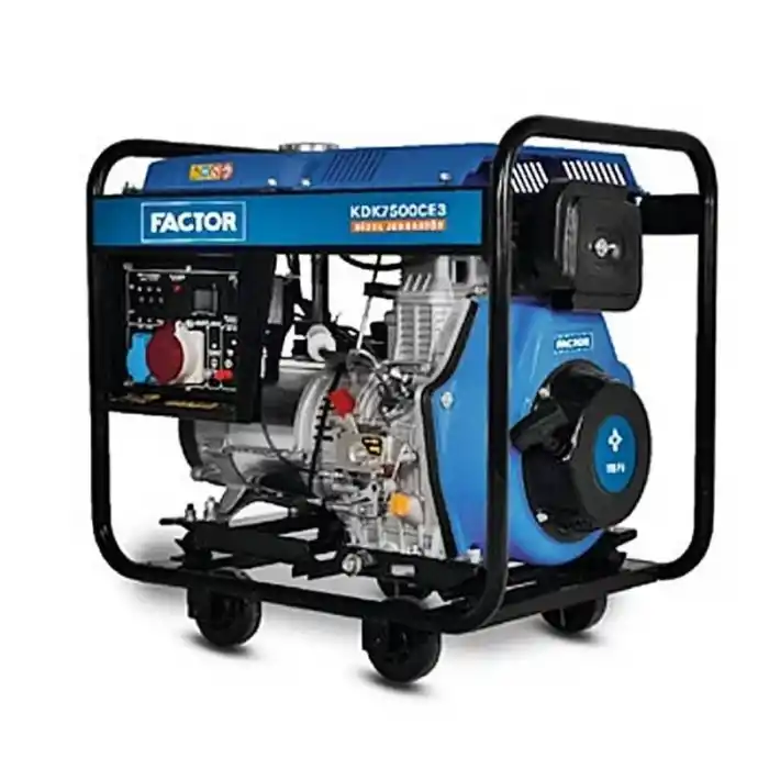 Factor KDK7500CE3 Marşlı Trifaze Dizel Jeneratör 6.9 kVA