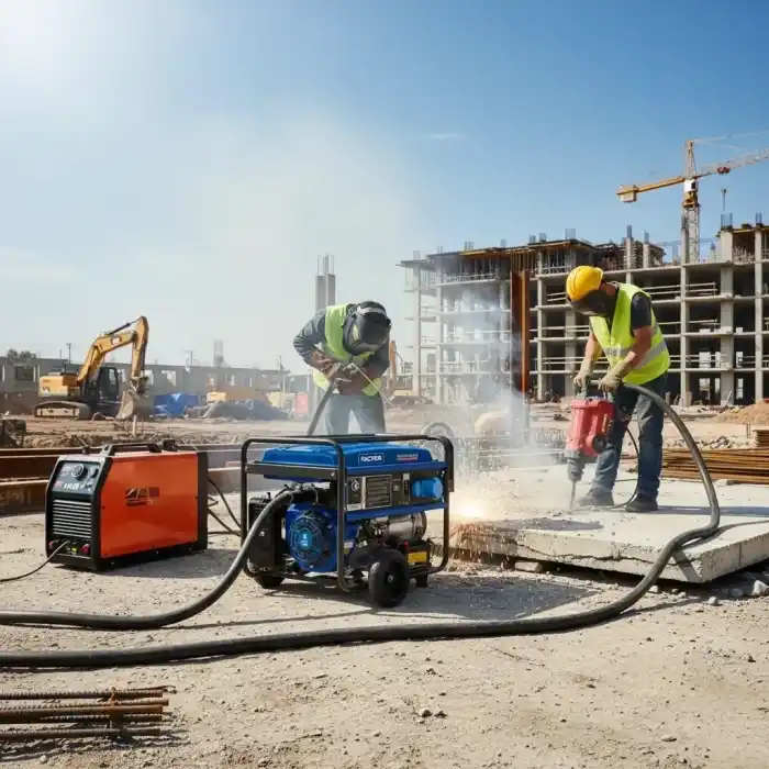 Factor KGL10000CE 10 kVA İpli Marşlı Benzinli Jeneratör