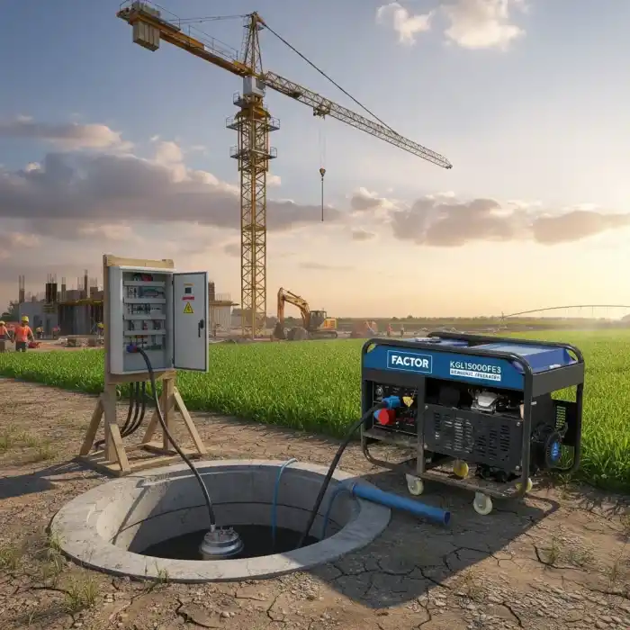 Factor KGL15000FE3 Benzinli Marşlı Trifaze Jeneratör 15 kVa