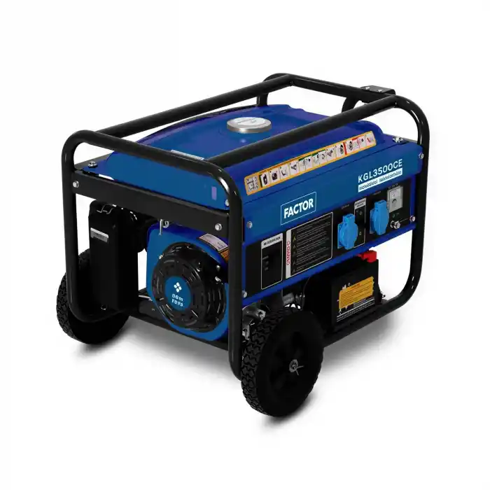 Factor KGL3500CE İpli Marşlı Benzinli Jeneratör 3.5 kVa