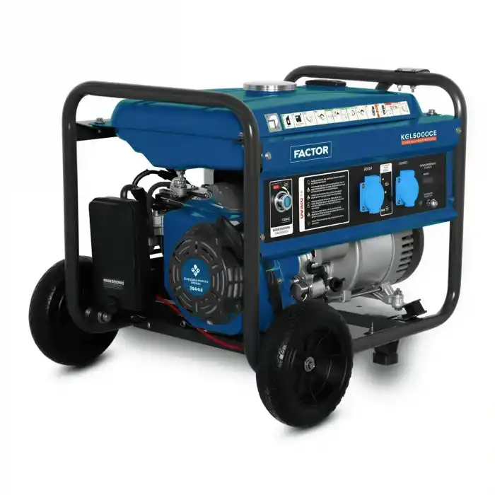 Factor KGL5000CE 5 kVA İpli Marşlı Benzinli Jeneratör