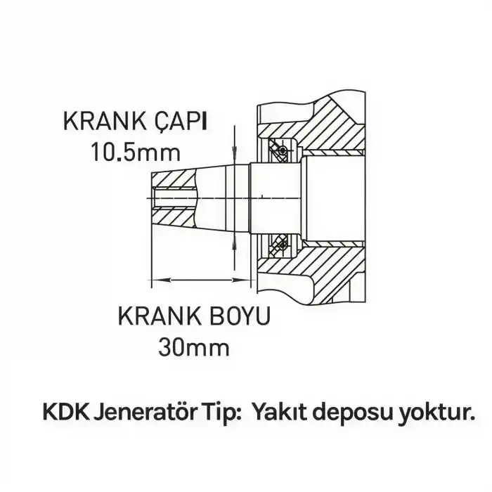 Factor MD295FG Marşlı Konik Jeneratör Tipi 22 Hp Dizel Motor