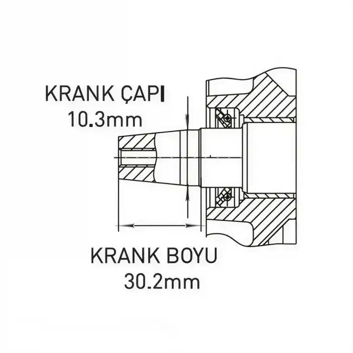 Factor MD295FT Marşlı Konik Flanşlı Çapa Tipi 22 Hp Dizel Motor