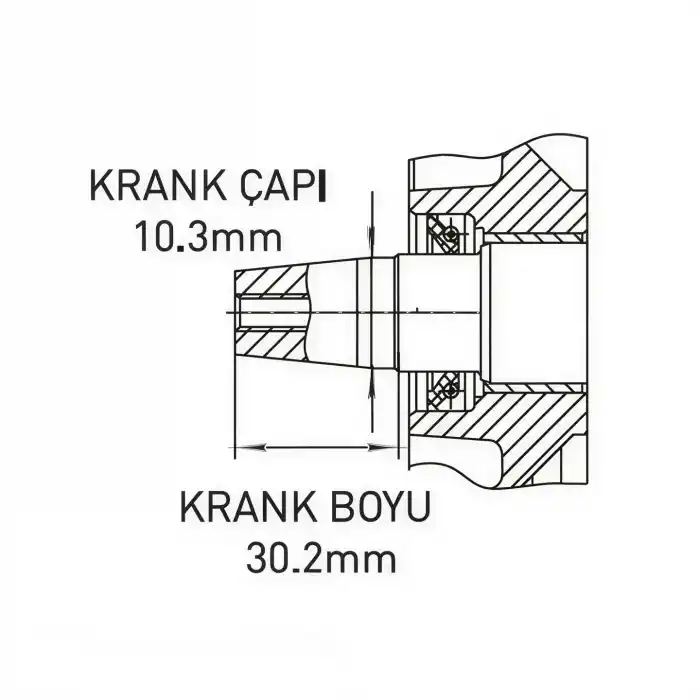 Factor MD295FT Marşlı Konik Flanşlı Çapa Tipi 22 Hp Dizel Motor