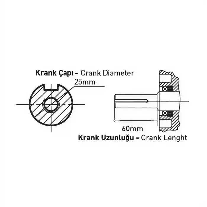 Factor MG460E İpli Marşlı Kamalı 18Hp Benzinli Motor