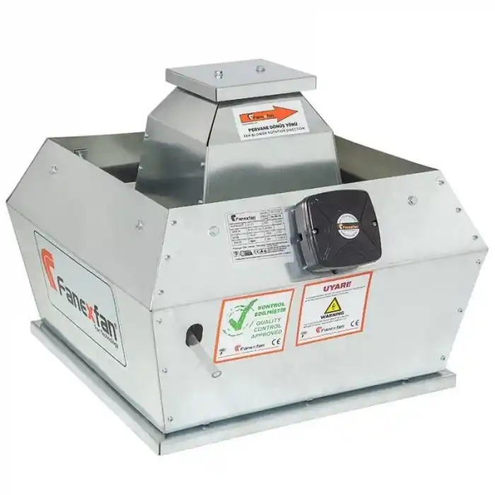 Fanexfan FDRÇ-H-450 Dikey Atışlı Harici Motorlu Radyal Çatı Fanı Monofaze