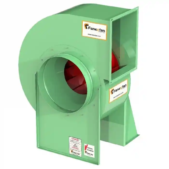 Fanexfan FGS-1 Geriye Eğik Alçak Basınçlı Konikli Salyangoz Fan Monofaze
