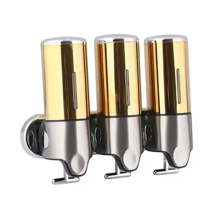 Genesit GS500T Manuel Üçlü Alttan çekmeli Sıvı Sabunluk | Gold