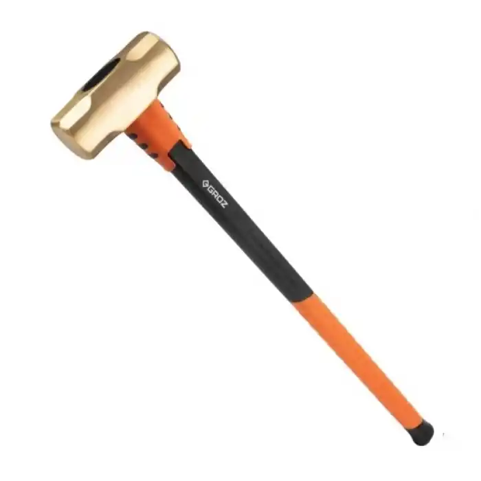 Groz 36293 Fiber Saplı Pirinç Balyoz 2,7 Kg