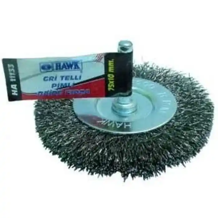 Hawk HA11135 100 X 10mm Gri Telli Daire Fırça