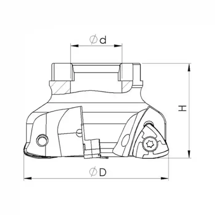 Heikenei 52x3 022 UNEU 1307R Tarama Başlığı (High Feed) INGRSL