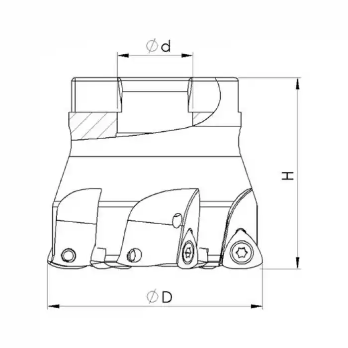 Heikenei BMR 50x5 022 P26335R-14 Tarama Başlığı (High Feed) WLTR