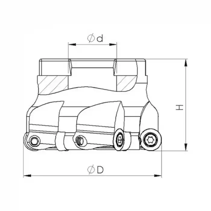 Heikenei BMR 50x5 022 RPMT 10T3 Tarama Başlığı TNG