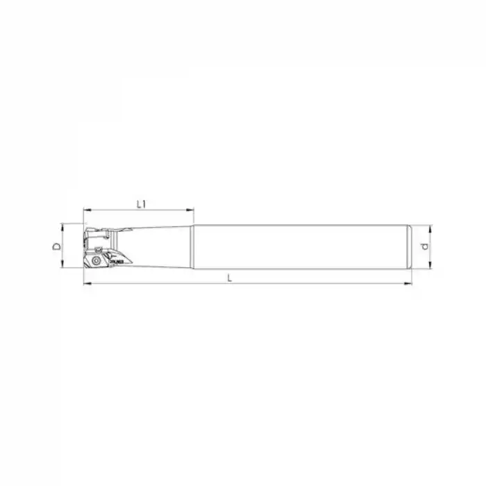 Heikenei BMR D32 W32 L200 Z04 LNMU 0303 Silindir Saplı Takma Uçlu Freze (High Feed) TNG