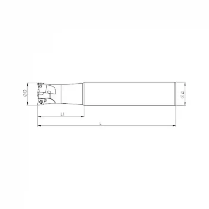 Heikenei D20 W20 L150 Z03 XDHW 0602 Silindir Saplı Takma Uçlu Freze (High Feed) PLB