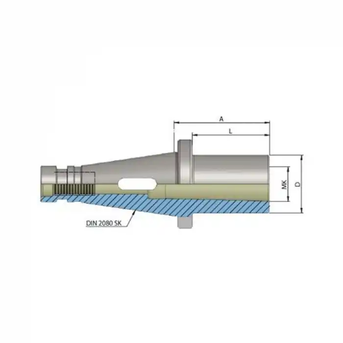 Heikenei DK40 CMA04-95 Çektirmeli Mors Adaptörü DIN2080
