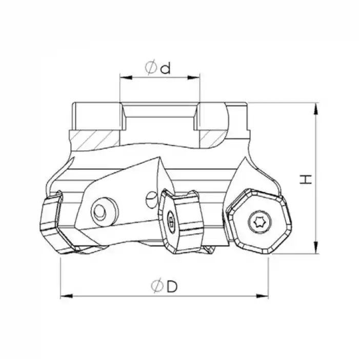 Heikenei EM45 125x10 040 HN..0906 Tarama Başlığı PRMT
