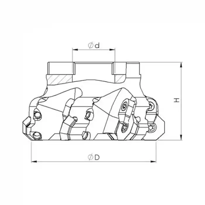 Heikenei EM45 125x8 040 OFMT 0706 Tarama Başlığı ISO