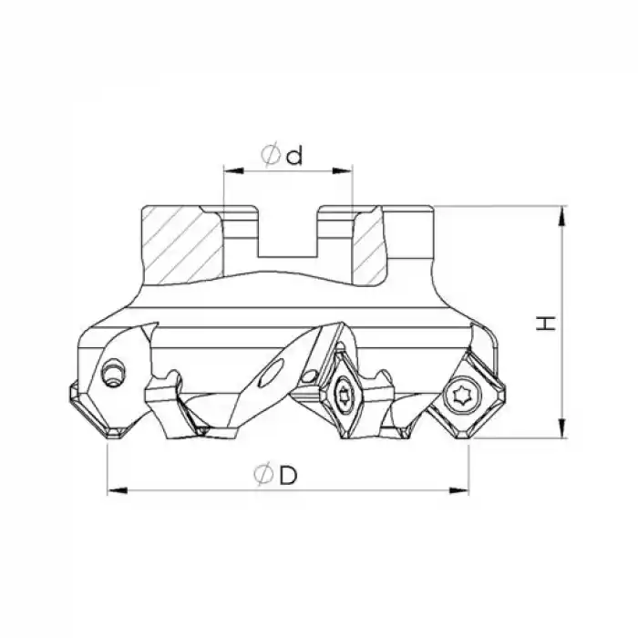 Heikenei EM45 50x6 022 SNHG 1205 Tarama Başlığı VNDRT