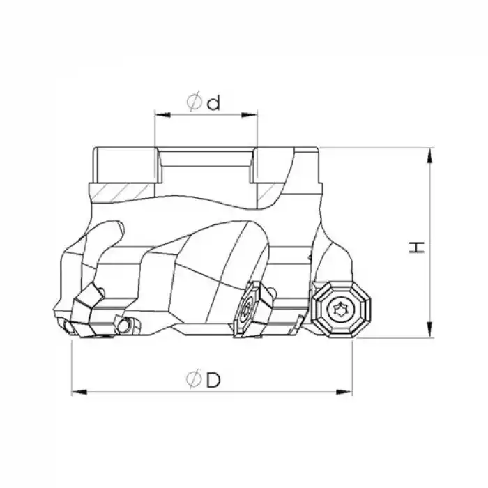 Heikenei EM45 63x5 022 OFKT 05T3 Tarama Başlığı ZCC