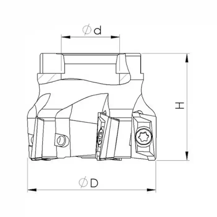 Heikenei EM90 100x8 032 APKT 1604 Tarama Başlığı ZCC