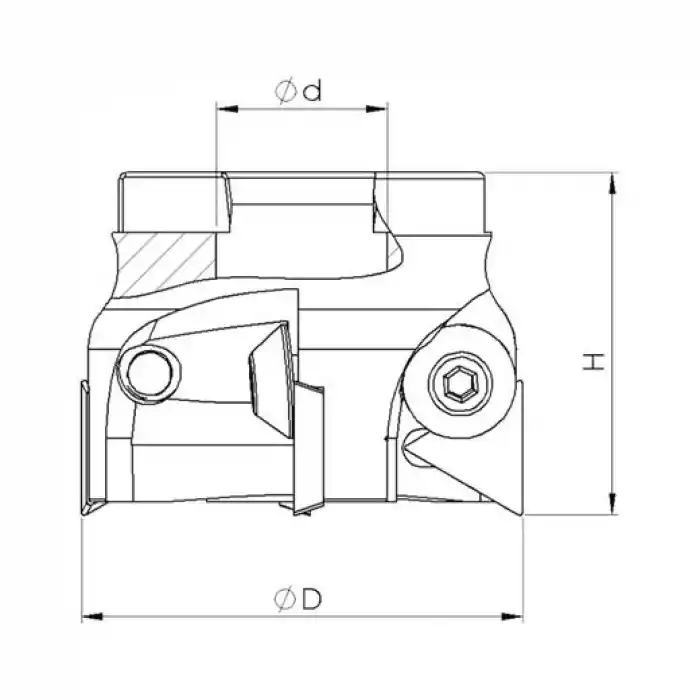 Heikenei EM90 200x8 060 TPKN 2204 Tarama Başlığı ISO