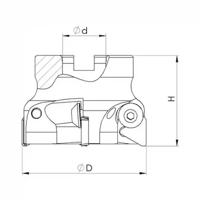 Heikenei EM90 50x3 022 TPKN 1603 Tarama Başlığı ISO