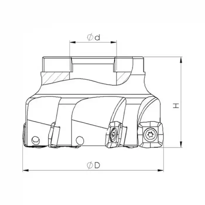 Heikenei EM90 63x5 022 SOMT 12T3 Tarama Başlığı MTSBSH