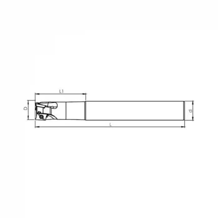 Heikenei EM90 D21 W20 L150 Z03 AOMT 1236 Silindir Saplı Takma Uçlu Freze MTSBSH