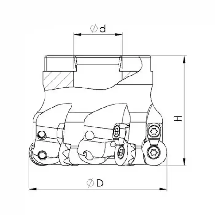 Heikenei EMR 40x4 016 RPMT 1204 Tarama Başlığı ISO