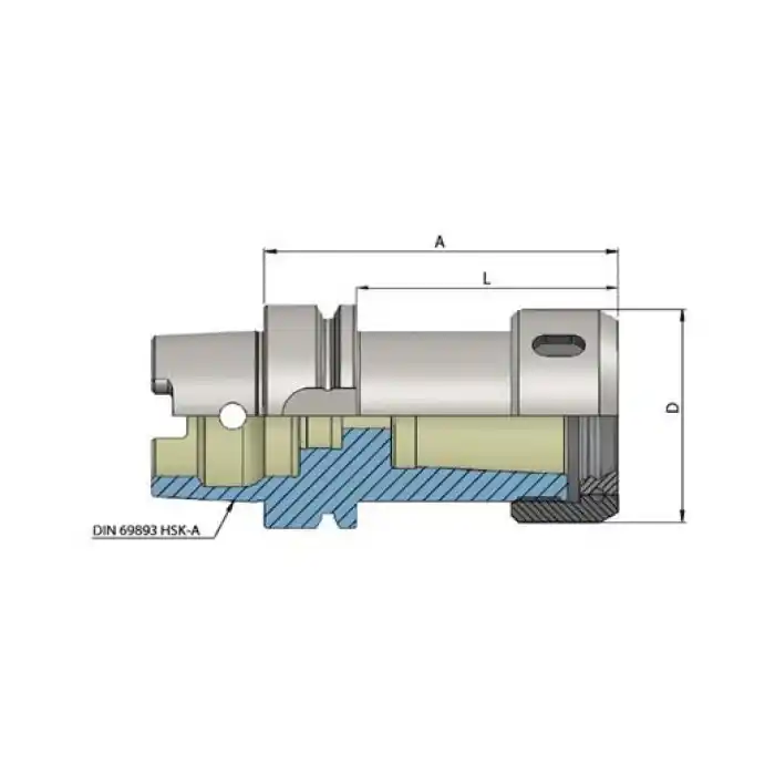 Heikenei HSK63-A E410-100 Pens Başlığı E Tipi DIN69893