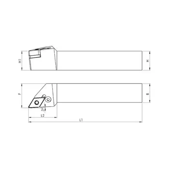 Heikenei PDJNL 32x32 P15 Dış Çap Tornalama Kateri