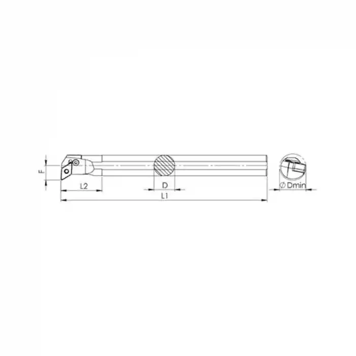 Heikenei S25S PDUNR 15 İç Çap Tornalama Kateri
