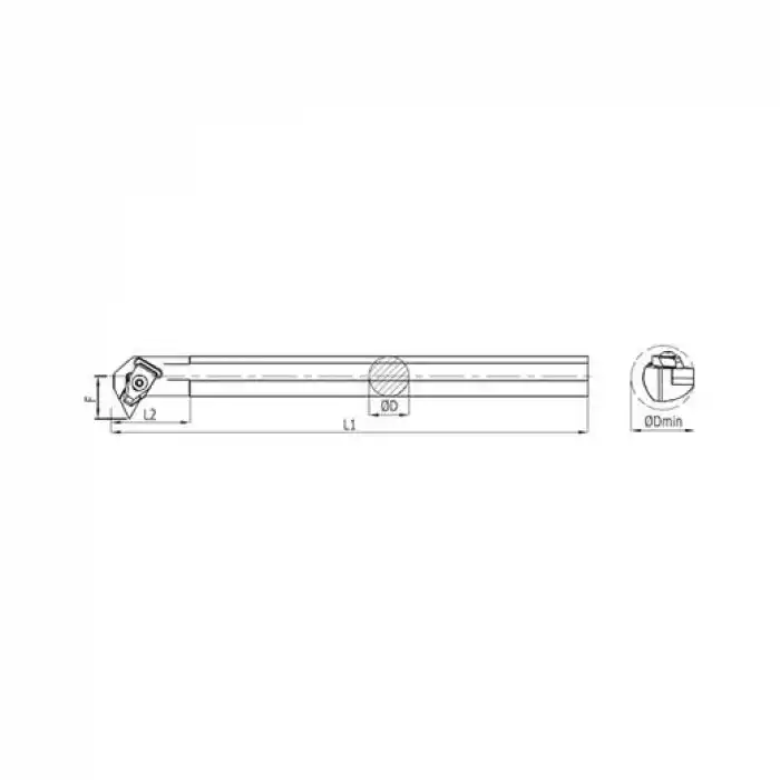 Heikenei S40V TD-NL 15 İç Çap Tornalama Kateri