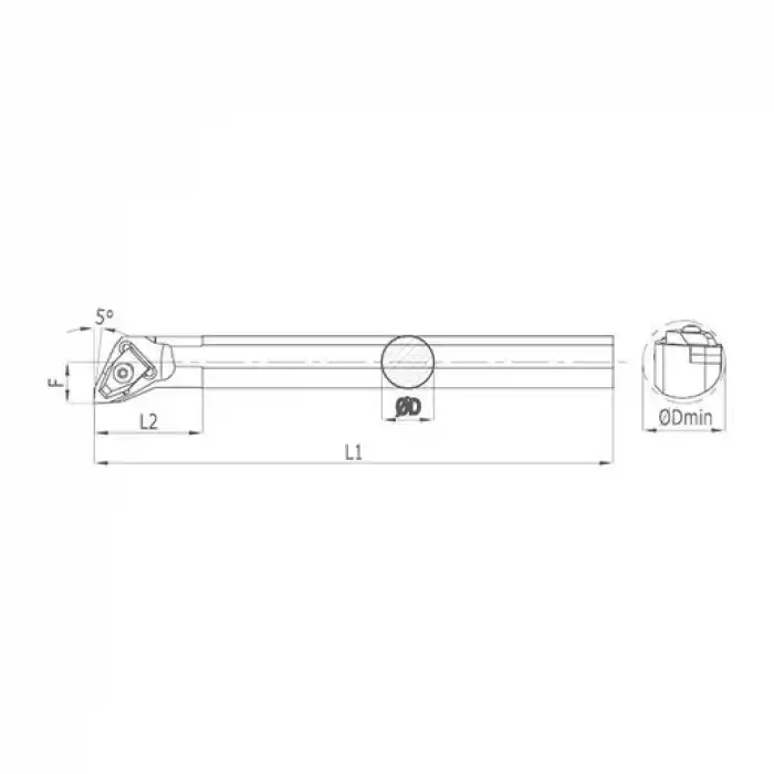 Heikenei S60W TWLNR 08 İç Çap Tornalama Kateri