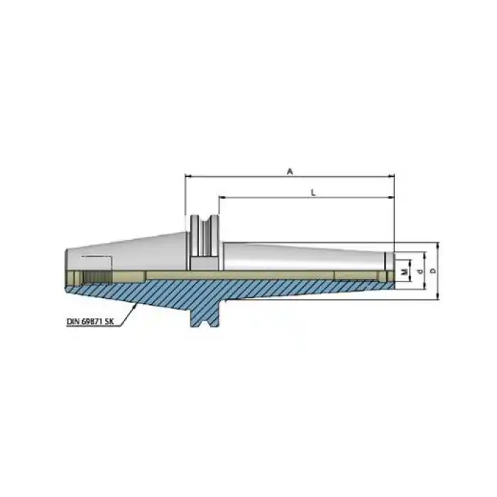 Heikenei SK40 M12 L94 Metrik Vidalı Tutucu DIN69893