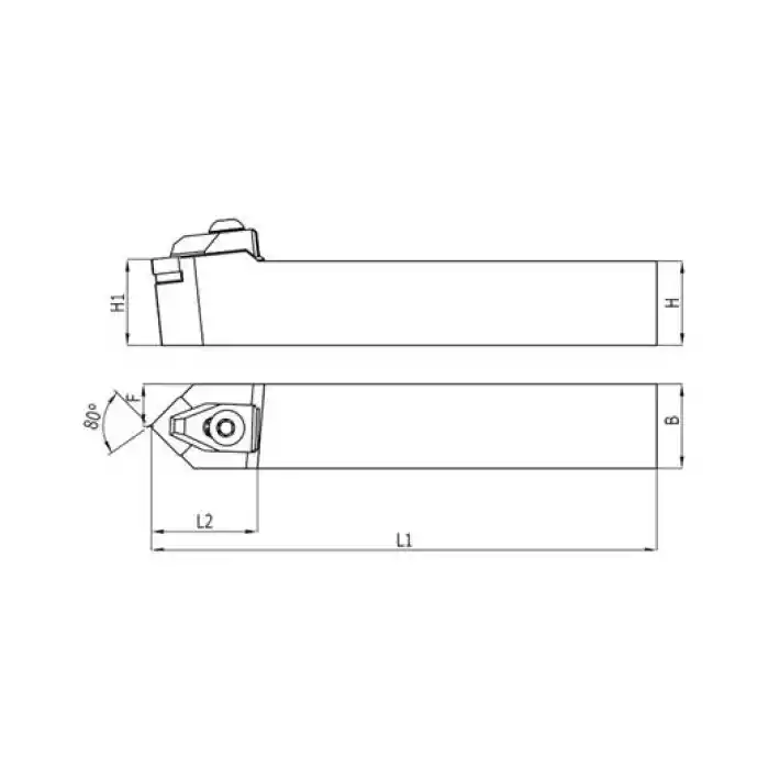 Heikenei TCZNN 25x25 M12 Dış Çap Tornalama Kateri
