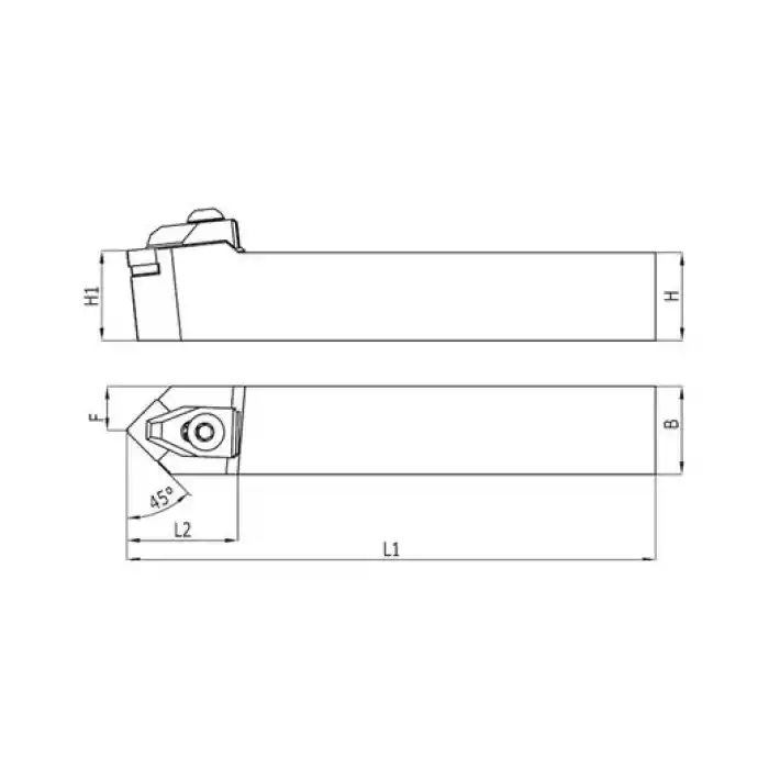 Heikenei TSDNN 25x25 M12 Dış Çap Tornalama Kateri