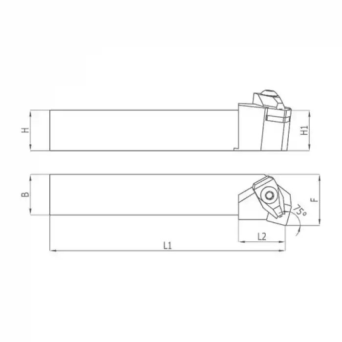 Heikenei TSKNL 25x25 M12 Dış Çap Tornalama Kateri