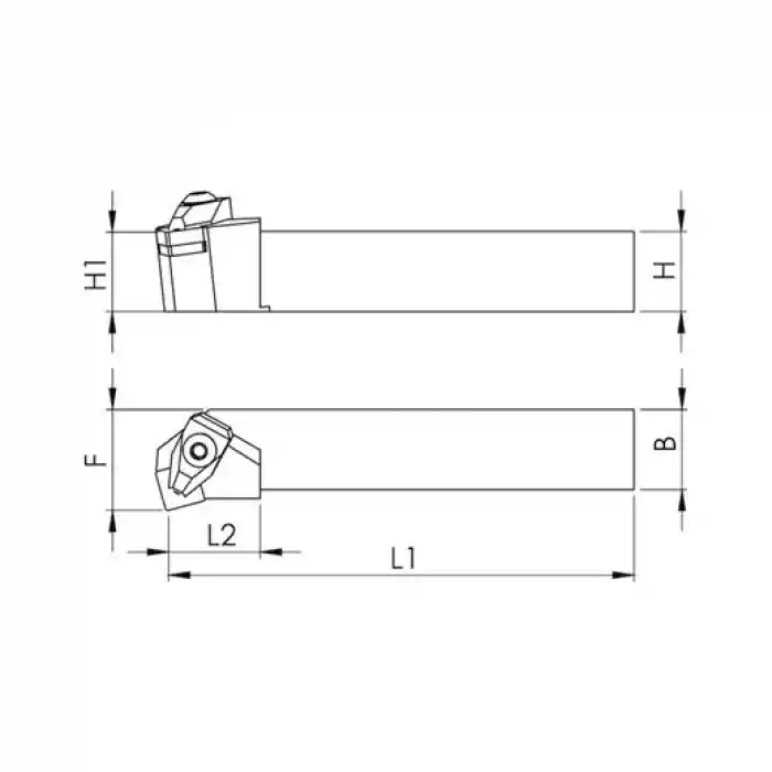 Heikenei TSKNR 25x25 M12 Dış Çap Tornalama Kateri