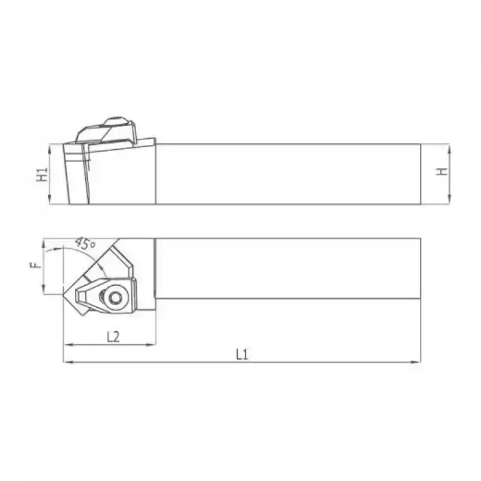 Heikenei TSSNR 25x25 M12 Dış Çap Tornalama Kateri