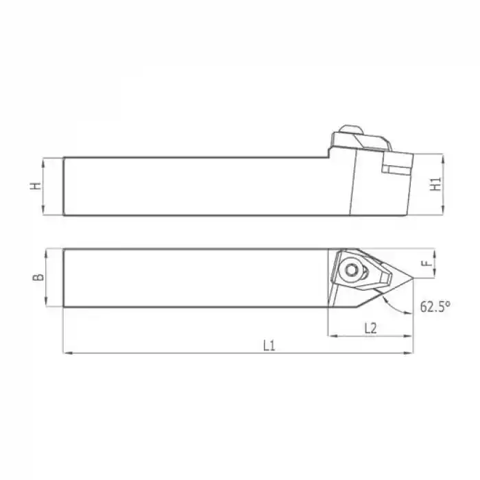 Heikenei TTGNL 25x25 M22 Dış Çap Tornalama Kateri