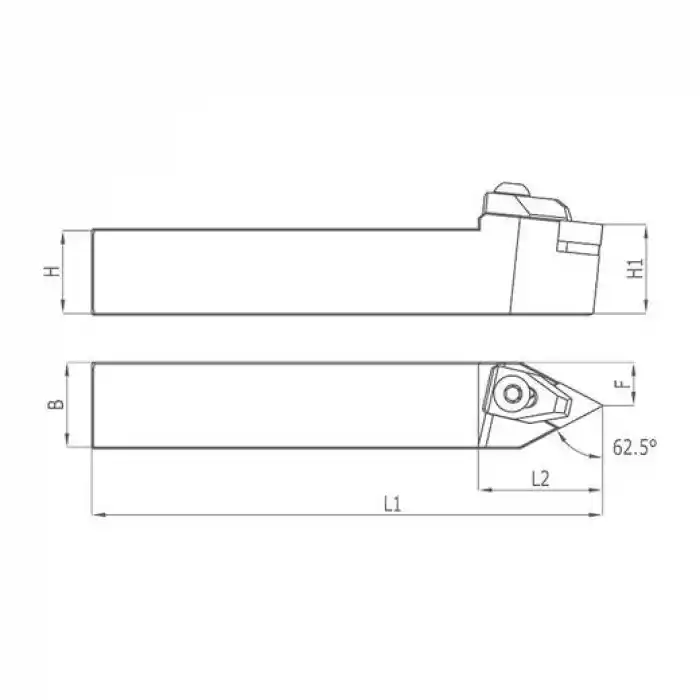 Heikenei TTGNR 32x32 P22 Dış Çap Tornalama Kateri
