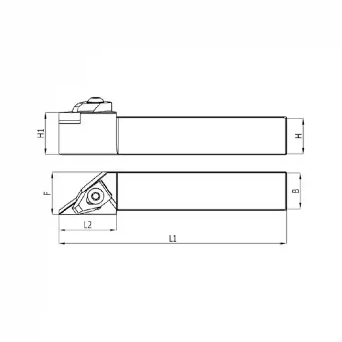 Heikenei TVJNR 25x25 M16 Dış Çap Tornalama Kateri